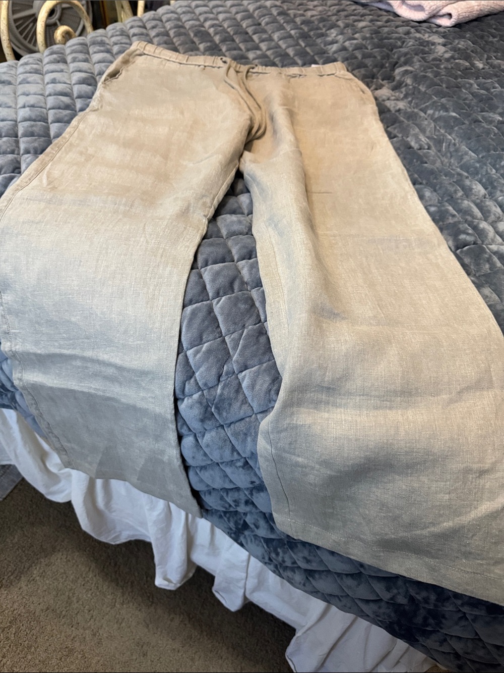 James Perse Taupe Linen-Style pants